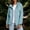 Light Blue, variant on Womens Lightweight Hooded Rain Jacket Windproof Water Resistant Zip Up Long Sleeve Jacket Outdoor Hiking Travel Coat