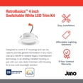 thumbnail image 7 of Juno Lighting RB4S SWW5 CP6 MW M2 Pack Of (6) Retrobasics 4" Integrated Led Smooth, 7 of 7