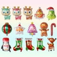thumbnail image 2 of Globos navideños de Papá Noel, muñeco de nieve, alce, árbol de Navidad, decoraciones inflables para fiestas navideñas, decoración para fiestas en el hogar, 2 of 5