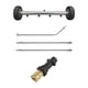 thumbnail image 2 of Limpiador de Chasis para Lavadora a Presión Cepillo Limpiador Bajo Carro con Barra Inclinada Y Recta Adaptador de Latón Incluido Herramienta Resistent negro, 2 of 9