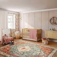 thumbnail image 5 of Wonnitar 6'x9' Area Rug for Living Room Boho Tribal Soft Washable Rugs Large Dining Room Mat Indoor Printed Non-Slip Classroom Office Carpet for Apartment Porch Dorm,Rust, 5 of 15