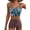 Brown Floral, variant on Swimsuits for Women High Waisted Bikini Full Coverage Set Swim Shorts Sporty 2 Piece Drawstring Bathing Suit Beachwear