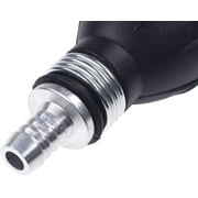 JRL lack& Silver Rubber Fuel Pump Line Hand Primer Bulb