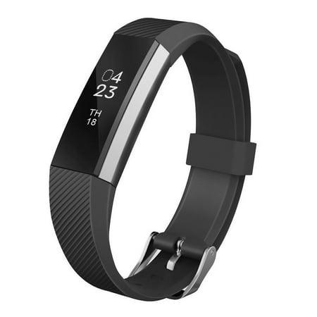 Jbl Speargun Sling Band - Replacement Wrist Band Soft Silicon Strap Clasp Buckle for Fitbit Alta Black