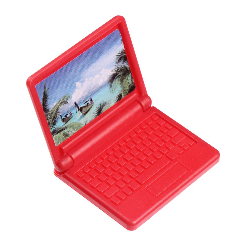 Fashion Office Collapsible For Dolls Toy Doll Accessories Mini Laptop D
