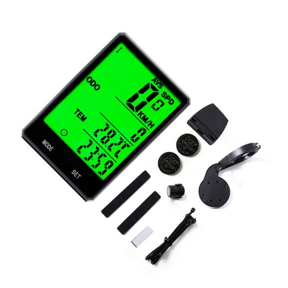 Sonducket Ordenador de bicicleta, velocímetro inalámbrico para ciclismo, retroiluminación, pantalla grande, odómetro Digital, cronómetro Ciclismo