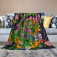 Lizheee Super Plush Throw Blanket Chinese New Year Blanket Flannel All