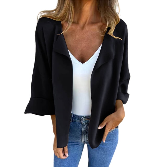 Veste Décontractée pour Femmes, Cardigan à Manches Longues avec Col, Épaules Tombantes Coupe Ample pour Usage Quotidien