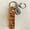 2style, variant on Western Cowhide Leather Keychain Turquoise Pumpkin Flower Pendant Embossed Texture Retro Keyring Cowgirl Purse Charm