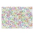 thumbnail image 1 of Rainbow Cutting Board, Circles Rainbow Party Gatherings Summertime Joy Spectrum Round, Decorative Tempered Glass Cutting and Serving Board, Large Size, Lavender Salmon, by Ambesonne, 1 of 1