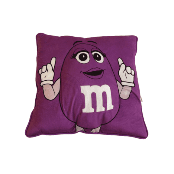 M&M's World Purple Character Pillow Plush New with Tag