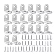 thumbnail image 1 of 20 Pieces Angle Connector 90 Degree Angle Brackets L Shape Right Angle Stainless Steel Corner Bracket Furniture Angle, 1 of 5