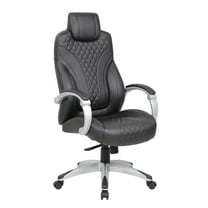Boss Office Products Executive Hinged Arm Chair in Black