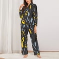 thumbnail image 2 of Bingfone Womens Pajama Sets Repair tools (2) Print,Long Sleeve Loungewear Pajamas Set-Medium, 2 of 7