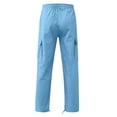 thumbnail image 5 of Jovrlynd Men's Cargo Sweatpants Drawstring Elastic Waist Straight Relaxed Fit Athletic Hiking Pants Plus Size Casual Cargos, M-3XL, 5 of 8