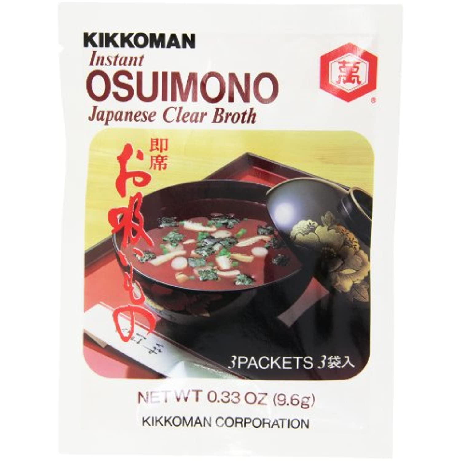 Kikkoman Instant Japanese Clear Broth, Osuimono, 0.33 Ounce