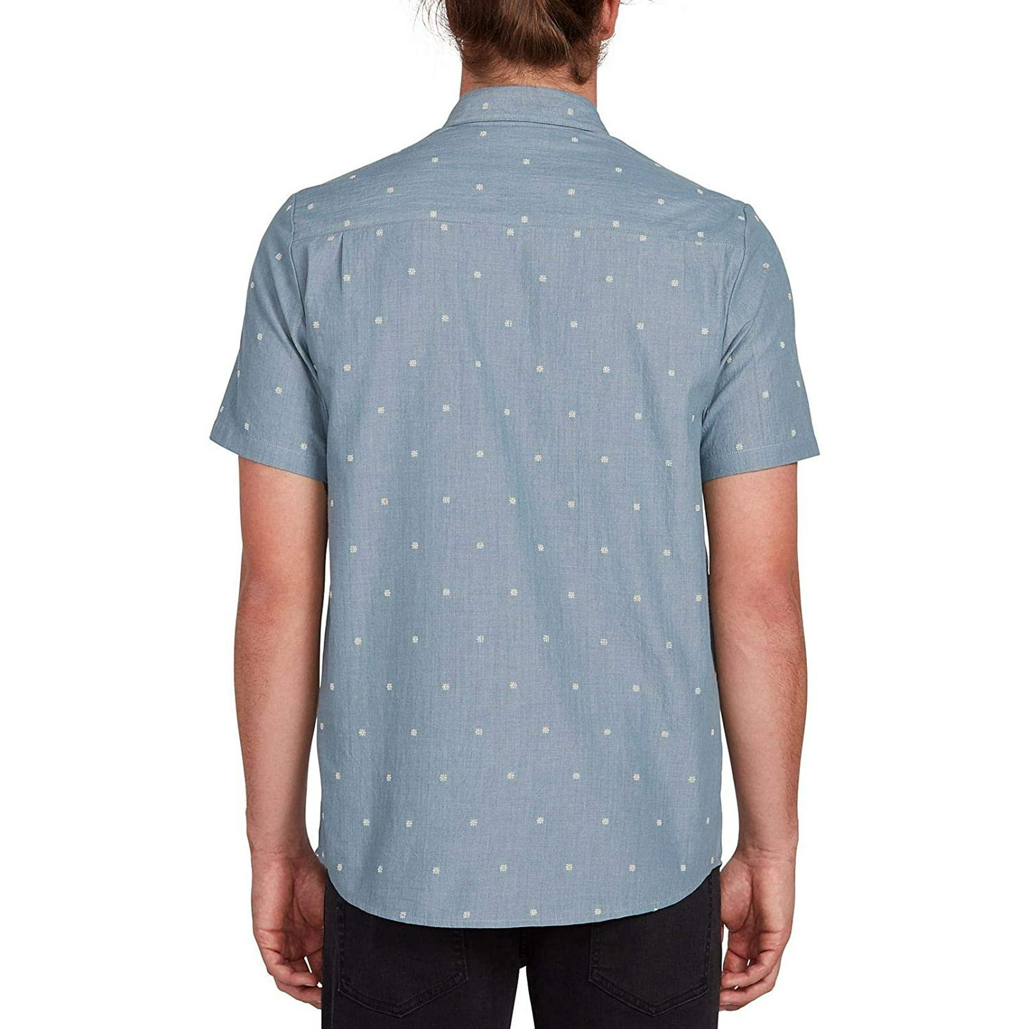 T-shirt Volcom Homme – Bleu, Manches Courtes, Col Rond, Graphique (taille S)
