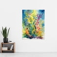 thumbnail image 2 of Staghorn Coral Reef Folk Art Extra Large XL Wall Art Poster Print, 2 of 3