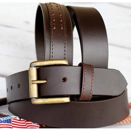 jeans belts walmart for mens Cowhide Mens Women   ProRider Black  100 Belt Leather