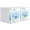 White-0.5 inch, variant on Comix Economy 3-inch 3 Ring Round View Binder with Clear Cover, Holds 600 Sheets Paper, 2 Pack White