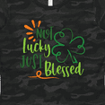 thumbnail image 4 of Inktastic St. Patrick's Day Not Lucky Just Blessed with Clover Women's T-Shirt, 4 of 5