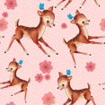 thumbnail image 3 of Lavoie, Tina 20x20 Black Modern Framed Museum Art Print Titled - Cute Baby Deer Pattern, 3 of 5