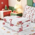 thumbnail image 5 of Manfei Winter Holiday Zipper Twin Comforter Sets with Fitted Sheet and 2 Pillowcases,Cute Xmas Christmas Elk Zipper Bedding Set,Xmas Reversible,4 Pieces, 5 of 7