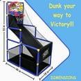 thumbnail image 3 of Kiddie Play Basketball Arcade Game Indoor with 4 Inflatable Sports Balls for Kids, 3 of 7