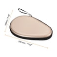 thumbnail image 2 of Unique Bargains Tennis Racket Case Ping-Pong Paddle Case Hard Cover Container Bag Golden, 2 of 6