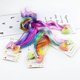 thumbnail image 2 of 4 Pcs Multi-Colors Kids Girls Hair Clips In 15 inch Hair Extensions Ponytails Hair Weave For Girls Dress Up, 2 of 4
