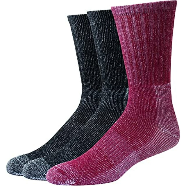 Hanes Men Warmer Crew Outdoor Xtemp Moisture Wicking Crew Socks, 3