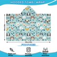 thumbnail image 2 of Cute Akita Dog Beagle Bulldog Rottweiler Dachshund Hooded Bath Towel，60"x35" for Ages 3 To 12 Kids, Quick Dry Lightweight Soft Microfiber Hood Beach Towel Cover Up for Kids, 2 of 7