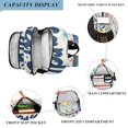 thumbnail image 3 of FORMRS Unisex School Backpack 17" Student Travel Bag with Laptop Compartment, Yellow Sardines Pattern, 3 of 7