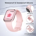 thumbnail image 2 of Sport Silicone Band Compatible with Apple Watch Bands 40mm 38mm 41mm 44mm 45mm 42mm 49mm Women Men,Soft Wristband Waterproof Replacement Sport Strap for iWatch Bands Series 9 8 7 6 5 4 3 2 1 SE Ultra, 2 of 7