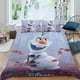 thumbnail image 2 of Olaf Conjunto de sábanas temático, trío de piezas, cómodo y amigable con la piel, diseño único, regalo de decoración para el hogar para familiares, amigos y fans,140cm *210cm, 2 of 6