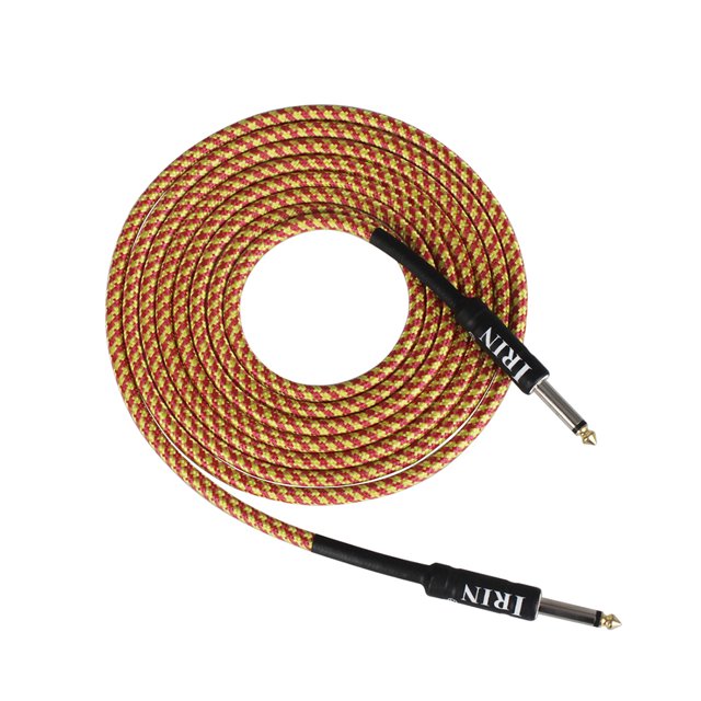 Labymos Electric Guitar Bass Cable Musical Instrument Audio Cable 1/4 Inch to 1/4 Inch TS Straight Plugs, 3 Meters/ 10 Feet
