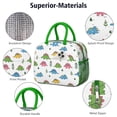 thumbnail image 4 of Womens White Dinosaurs Plants Pattern Lunch Box for Work,Insulated Lunch Bag for Women,Loncheras Para Mujer,Leakproof Adult Lunch Bag for Work,Beach,Travel,Picnic,Camping, 4 of 7