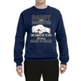 thumbnail image 2 of Wild Bobby,Daddy and Daughter Always Heart to Heart Daddys Girl Father Gift, Father's Day, Unisex Crewneck Graphic Sweatshirt, Navy, 2XL, 2 of 3