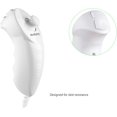 thumbnail image 4 of 2Packs Nunchuck Controller Remote Replacement for Nintendo Nunchuk Wii Wii U Console White, 4 of 5