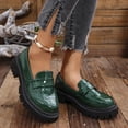 thumbnail image 4 of JUSLIO Winter Boots for Women,Ankle Boots Solid Color Round Toe Fashion Casual Comfort Low Heels Plus Size Boots, 4 of 9