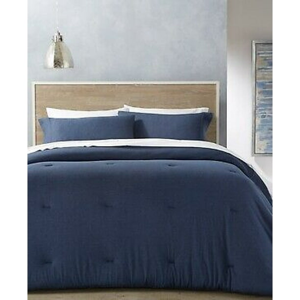 Calvin Klein Modern Cotton Modal 3-Pc. Mini Solid Comforter Set - KING - Indigo Calvin Klein Modern Cotton Modal 3-Pc. Mini Solid Comforter Set - KING - Indigo