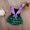 thumbnail image 3 of Newborn Baby Girl Sequins Mermaid Bodysuit Romper Jumpsuit Outfit Sunsuit Clothes, 3 of 7