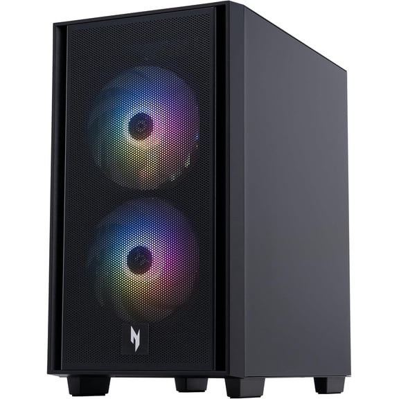 Restored Acer Nitro 60 N60-181-UR26 Gaming Desktop, AMD Ryzen 9 7900, NVIDIA GeForce RTX 5070 Ti with 16GB GDDR7 Vram, 32GB Ram, 2TB PCIe 4.0 NVMe SSD, Black
