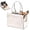 White, variant on Dog Purse Carrier for Small Dogs, Stylish Foldable Pet Carrier Purse Tote Bag with Washable Cushion & Safety Leash, Airline Approved Puppy Travel Bag with Pockets (Black)