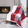thumbnail image 1 of Safdie & Co. Premium Ultra Soft Oversized Quilted Throw Blanket Winter Plaid, 1 of 2