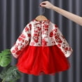 thumbnail image 4 of Coerni Embroidery Tang Suits Fairy Dresses Girls Chinese New Year Fleece Lined Warm Dresses Kids New Spring Tang Suit, 4 of 9