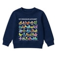thumbnail image 3 of Hienoo Boys Graphic Sweatshirt Dinosaur Alphabet Long Sleeve Pullover Casual Fall Tops, 3 of 3