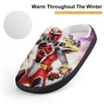 thumbnail image 4 of Kids Power Rangers Slippers Boys Girls Non-Slip Fuzzy House Slippers Warm Soft Plush Winter House Shoes Slip-On Shoes, 4 of 7