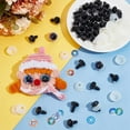 thumbnail image 5 of 40Pcs Half Round ABS Plastic Doll Craft Eyes Safety Eyes with Spacer for Doll DIY Craft Making Mixed Color 23x18mm 10 colors 4pcs/color, 5 of 6