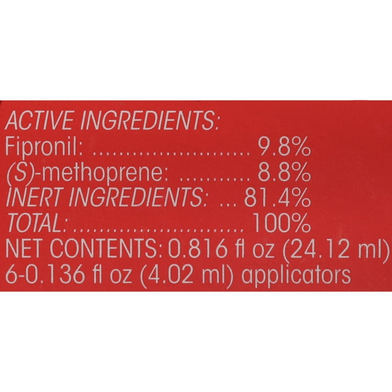 Frontline plus ingredient hot sale label